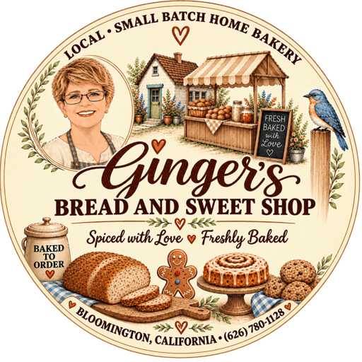Ginger's Bread and Sweet Shop logo