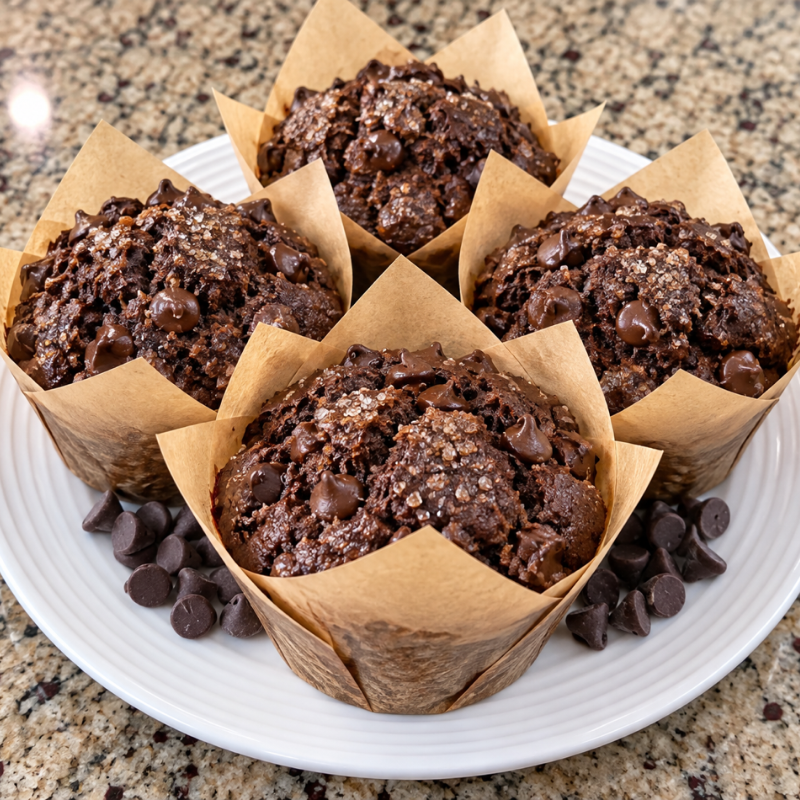Photo of Chocolate Sourdough Muffins