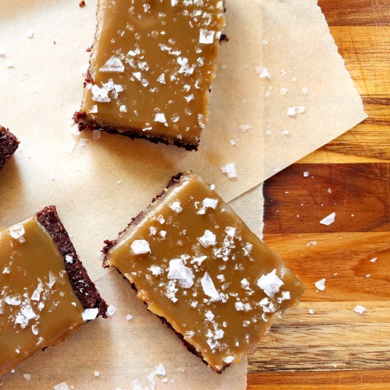 Toffee Gooey Sea Salt Brownie