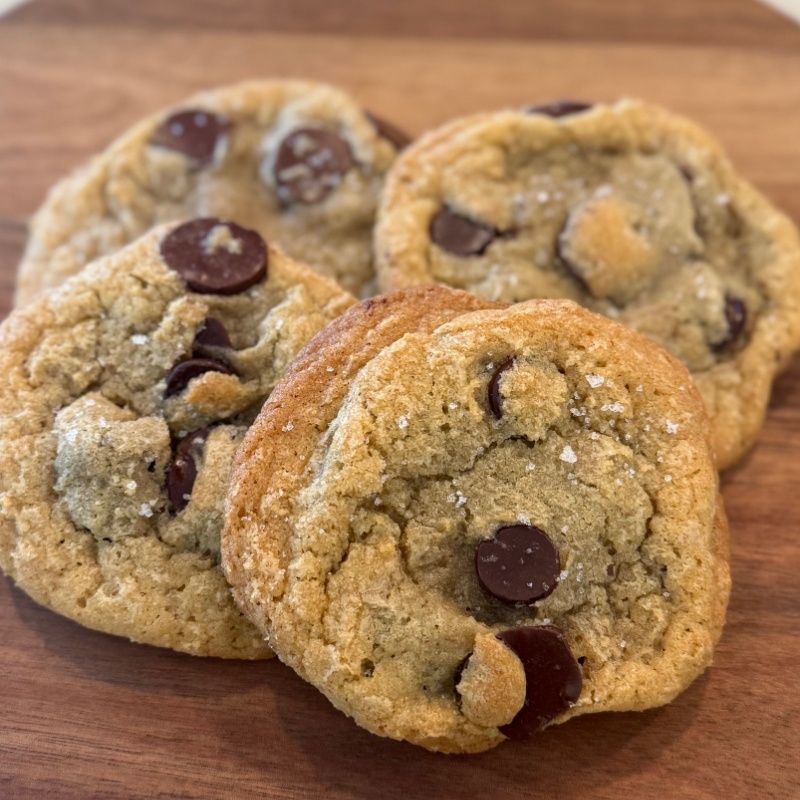 Salted Chocolate Chip Cookies