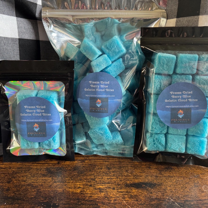 Photo of Berry Blue Gelatin Cloud Bites