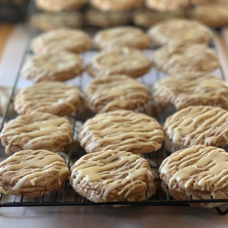 Maple Cookies with Maple Drizzle