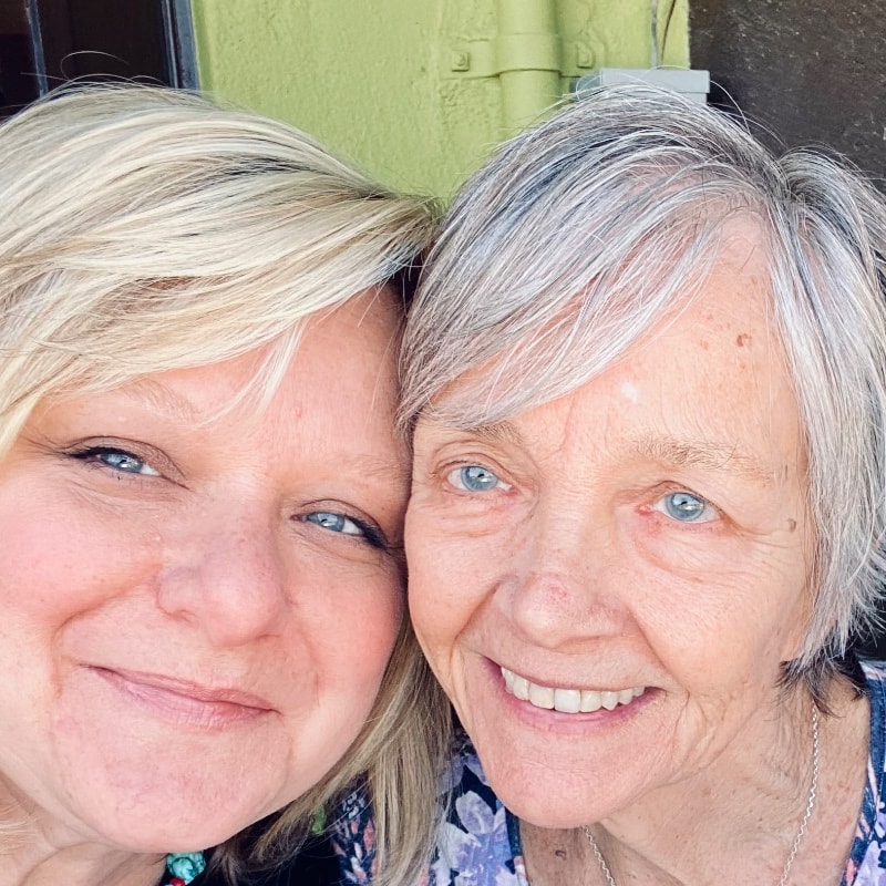 me and mom