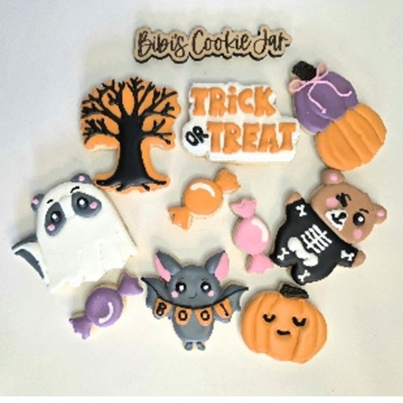🎃 Woodland Creatures Halloween Sugar Cookie Set 🐾