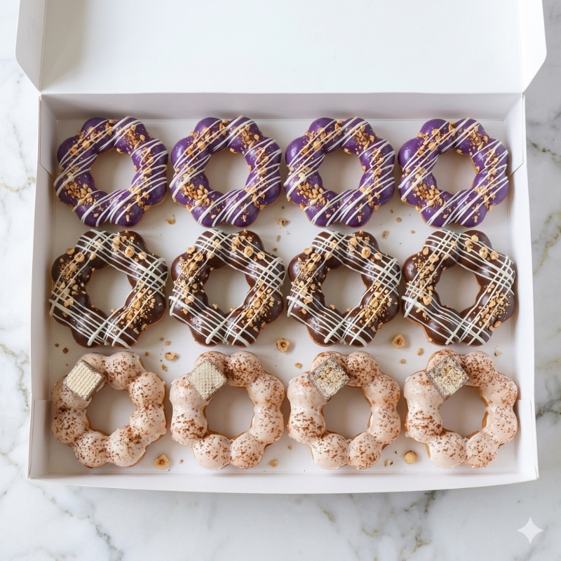 Photo of Assorted Dozen — Nutella, Tiramisu & Ube