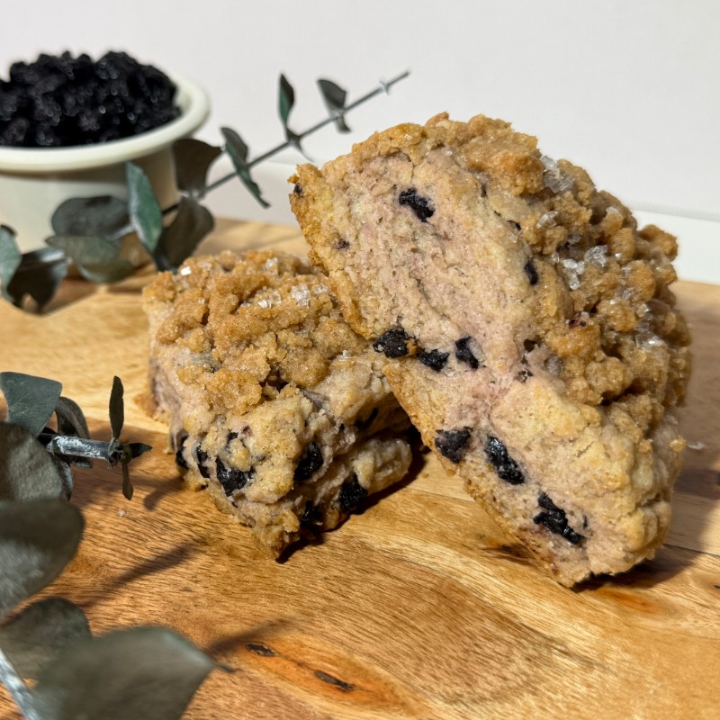 A blueberry scone