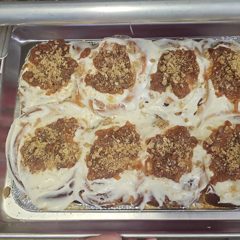 Apple Pie Filled Cinnamon Roll 