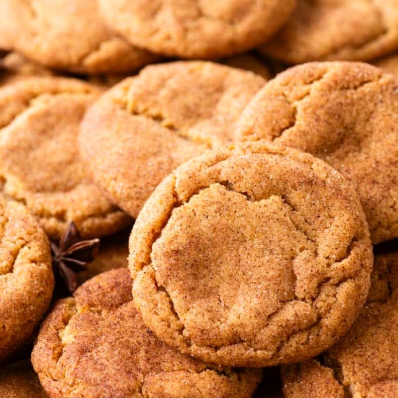 Pumpkin Snickerdoodle Cookies (Available Gluten-Friendly)