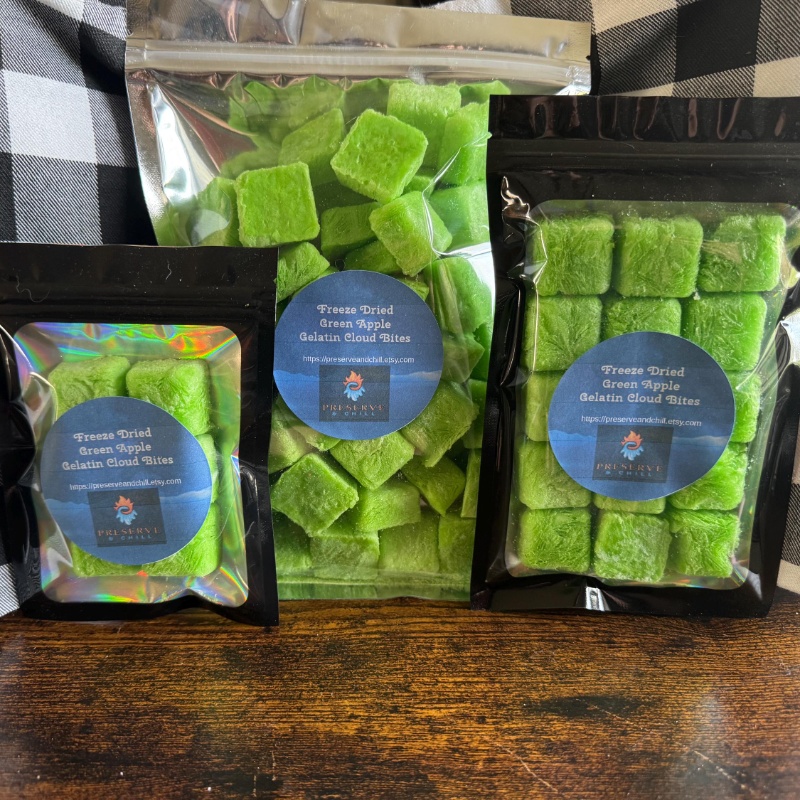 Photo of Green Apple Gelatin Cloud Bites