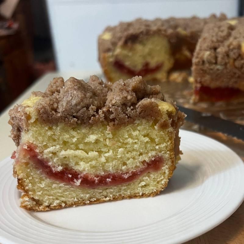 Strawberry Filled Coffee Cake
