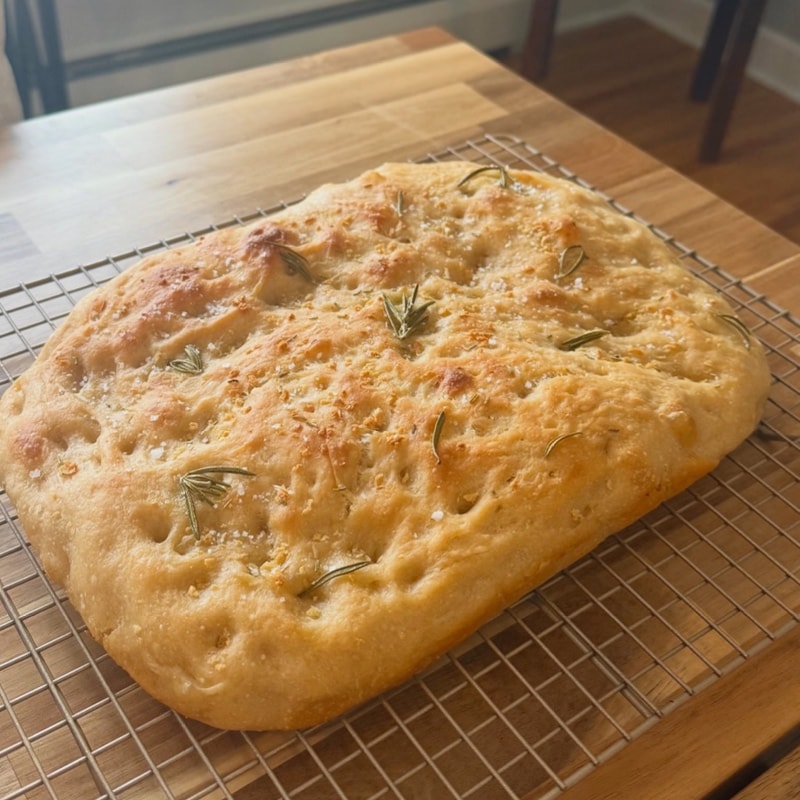 Rosemary Garlic Focaccia Sourdough