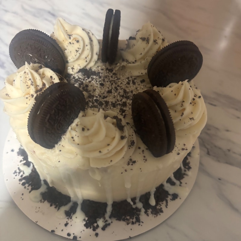 Cookies and cream 2 tiered cake