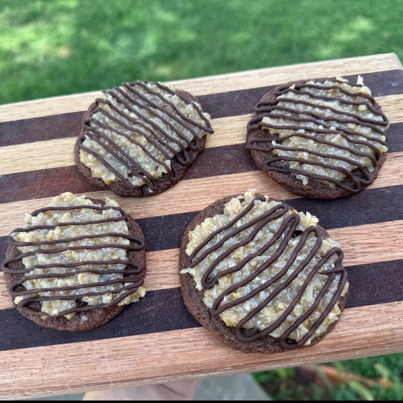 1/2 Dozen German Chocolate cookies 