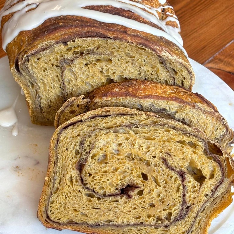 Pumpkin Spice Swirl Bread 