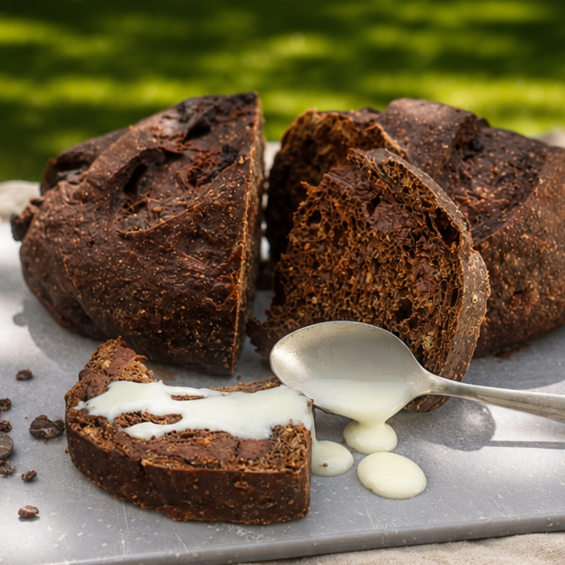 Chocolate Espresso Sourdough Mini Loaf
