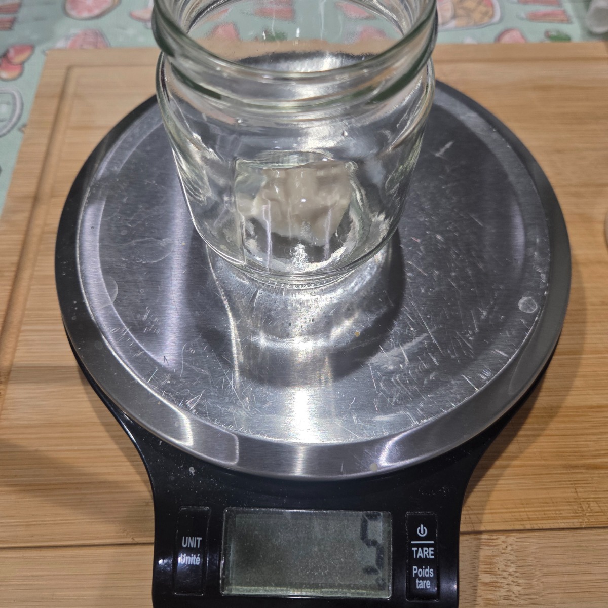 5 grams of starter view from top