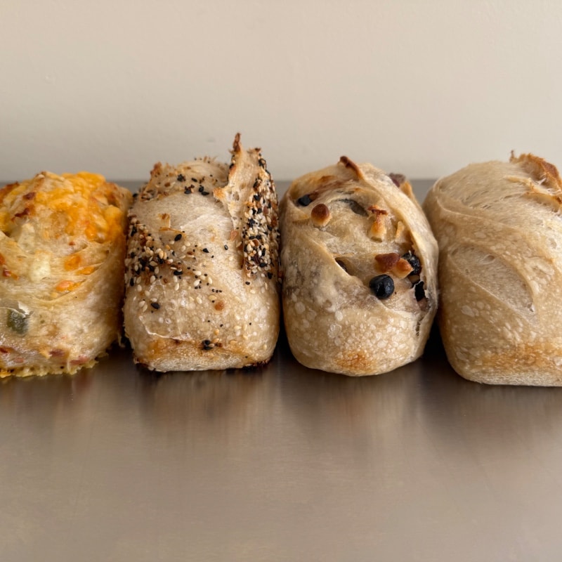 Sourdough mini loaf flight box