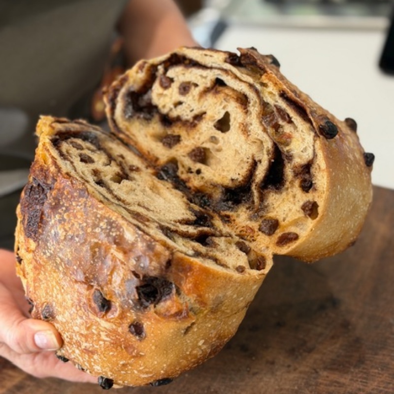 Photo of Organic Cinnamon Raisin Sourdough Bread