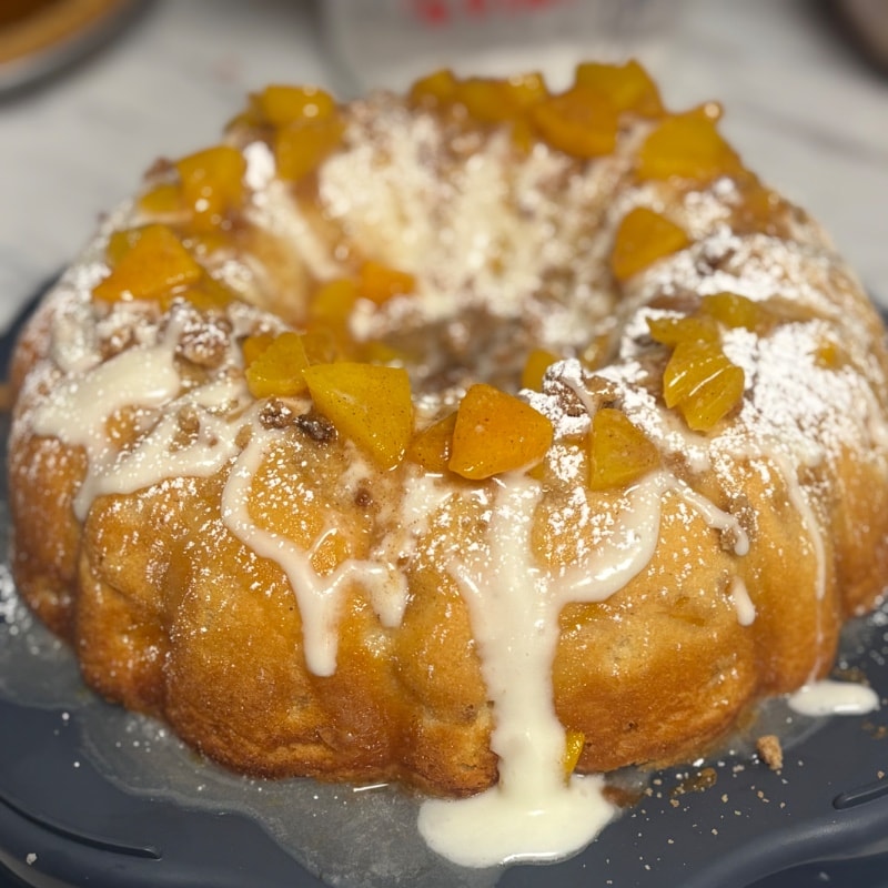 Photo of Peach cobbler pound cake
