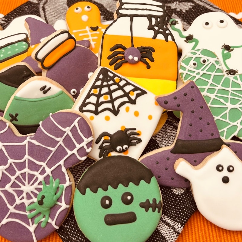 Fall and/or Halloween Decorated Sugar Cookies