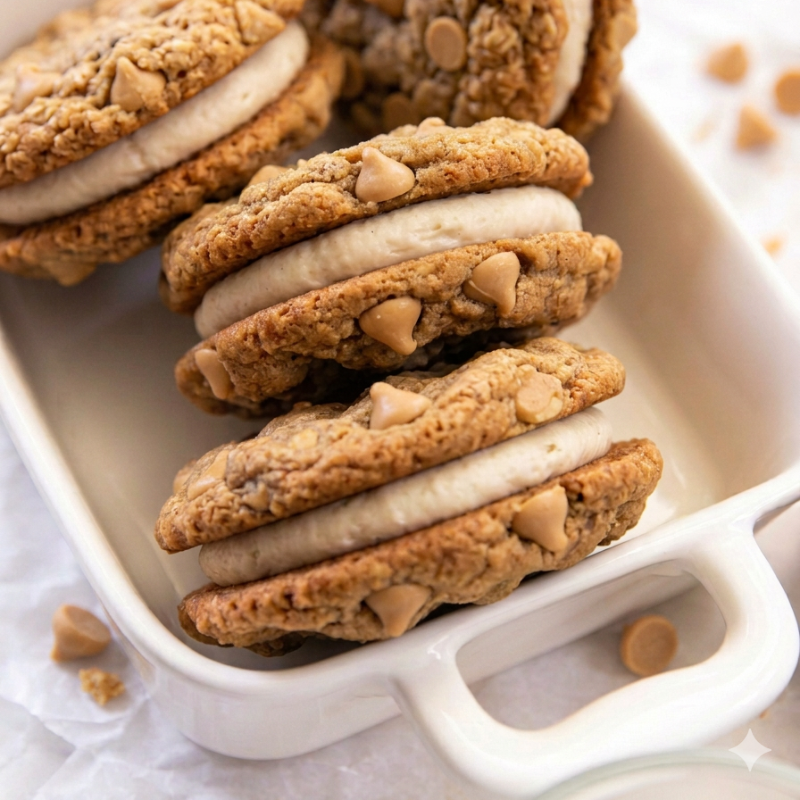 Photo of Sourdough Peanut Butter Chip Cream Cheese Filled Cookies