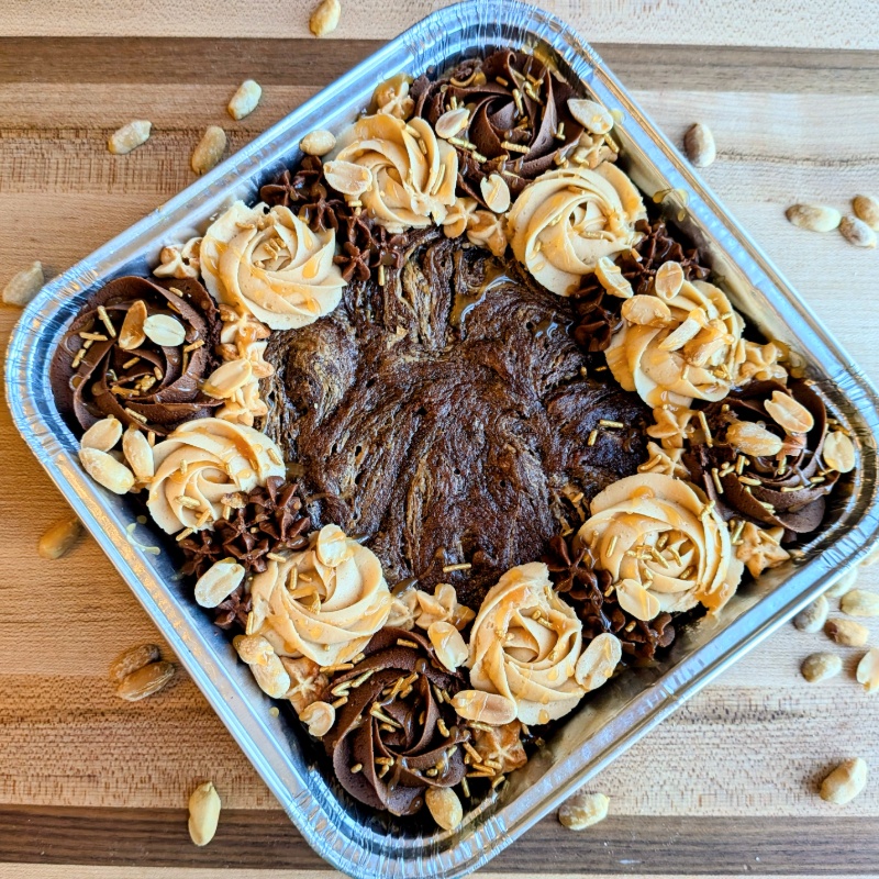 Photo of Peanut and Caramel Brownies