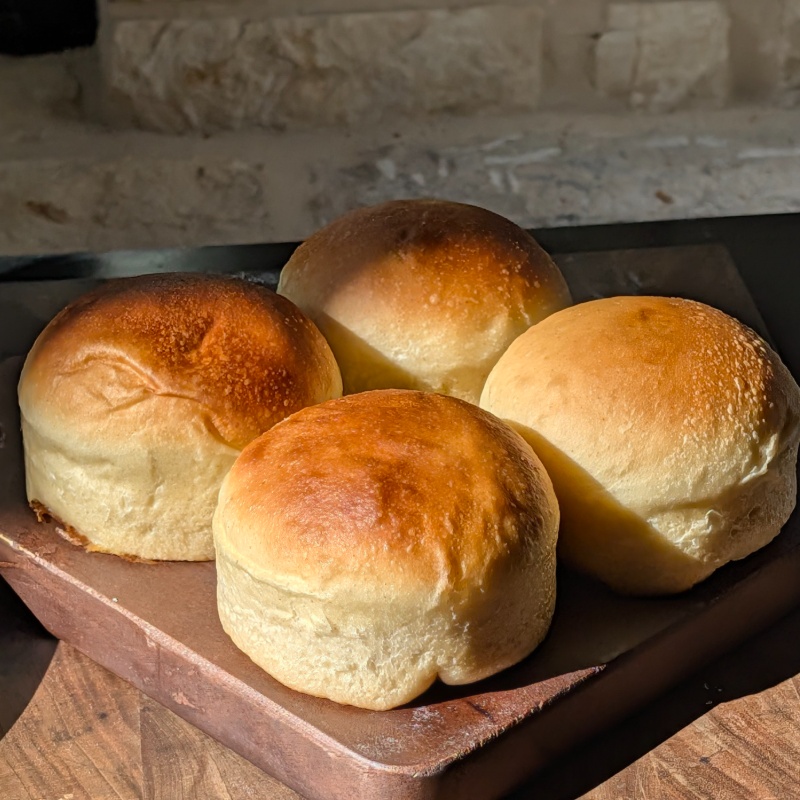 Sourdough Brioche Burger Buns (4-pack) Weekday Pickup