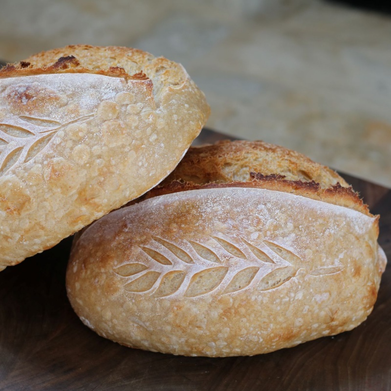 Two Classic Sourdough Artisanal Batards