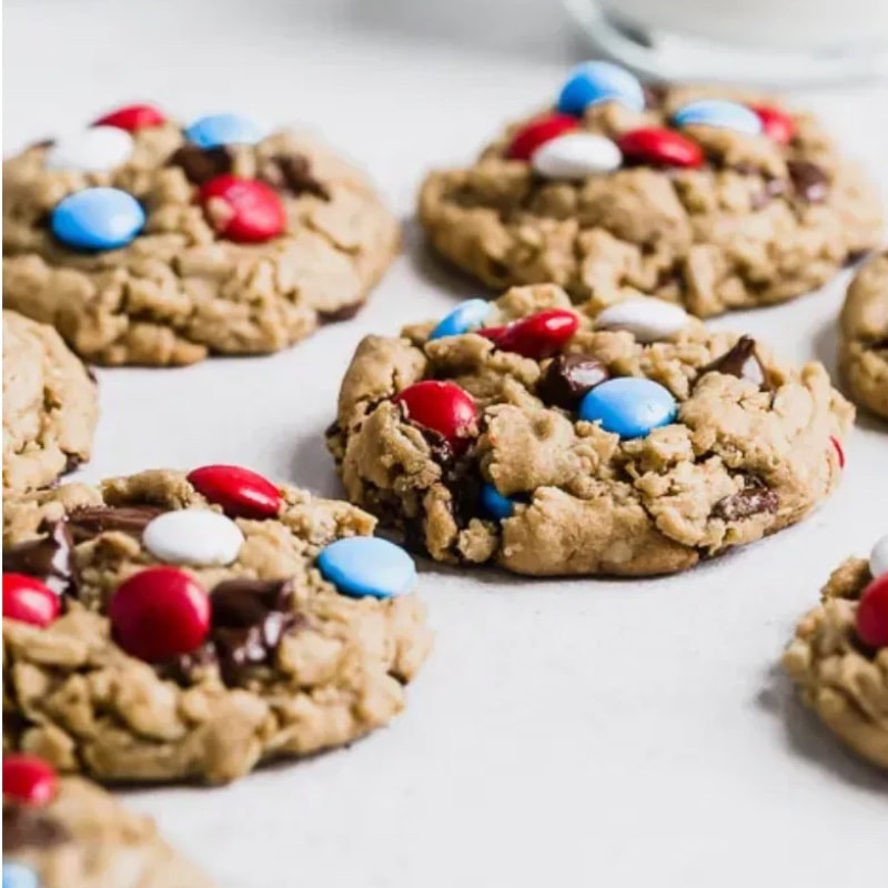 4th of July Monster Cookies 