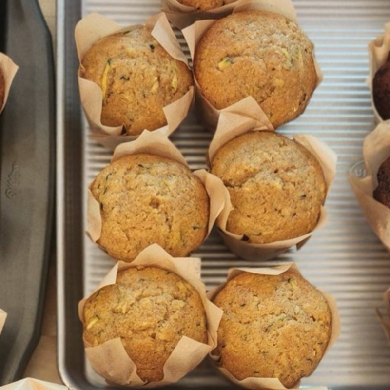 Fresh Milled Zucchini Muffins