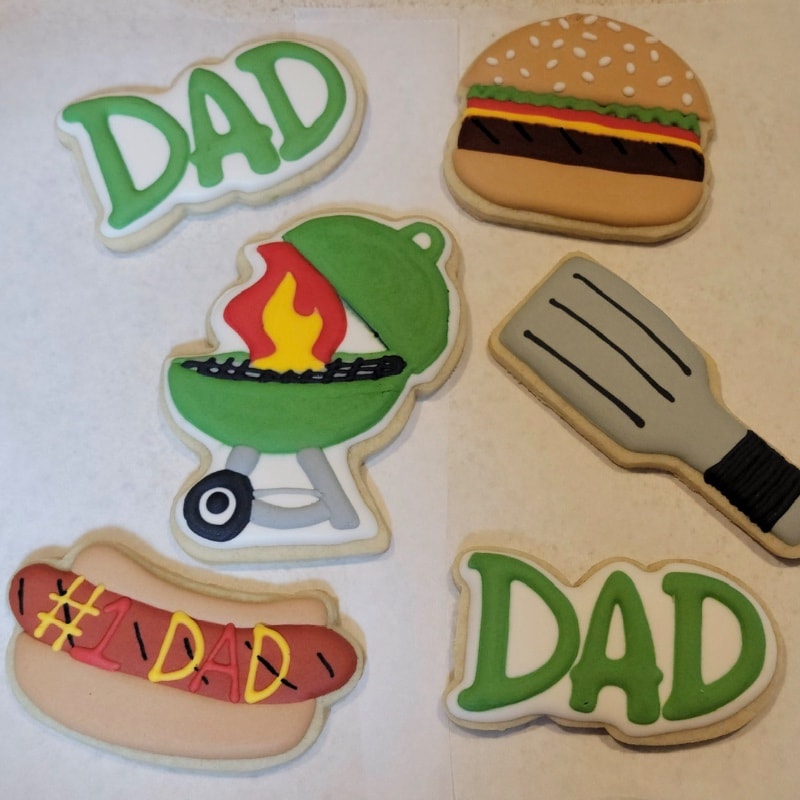 Father's Day Decorated Sugar Cookies