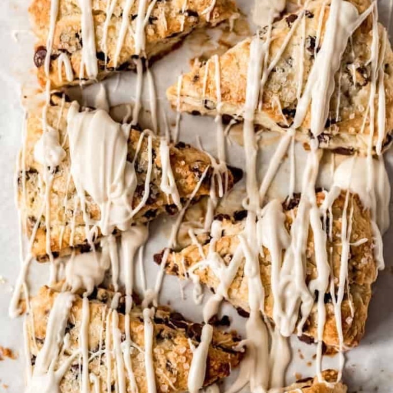 Espresso chocolate chunk scones