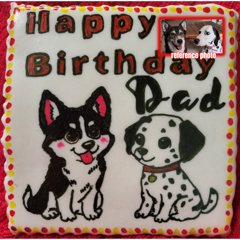 Personalized Hand-Painted Sugar Cookie with Royal Icing