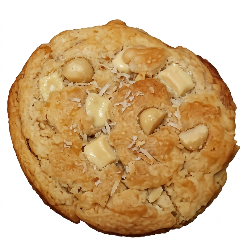 Photo of WHITE CHOCOLATE MACADAMIA NUT with TOASTED COCONUT