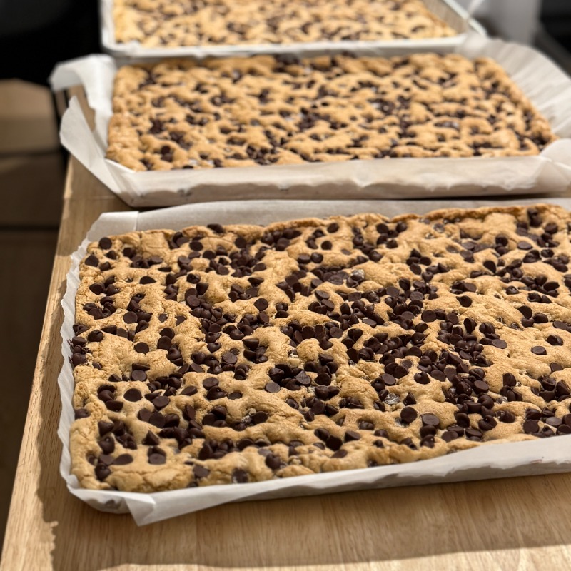 Sheet Pan Chocolate Chip Cookies