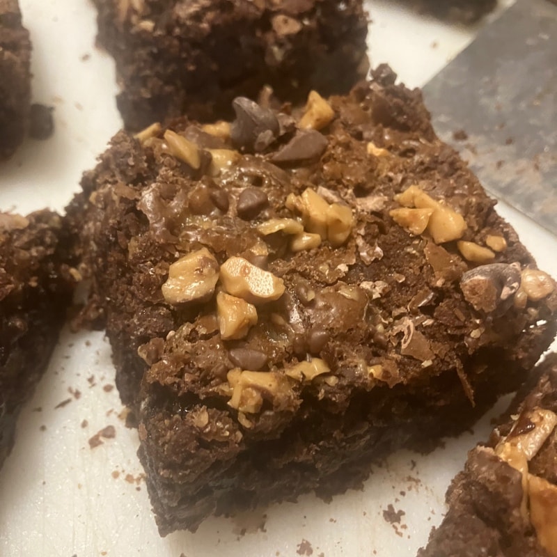 Fudge Brownies with Walnuts 
