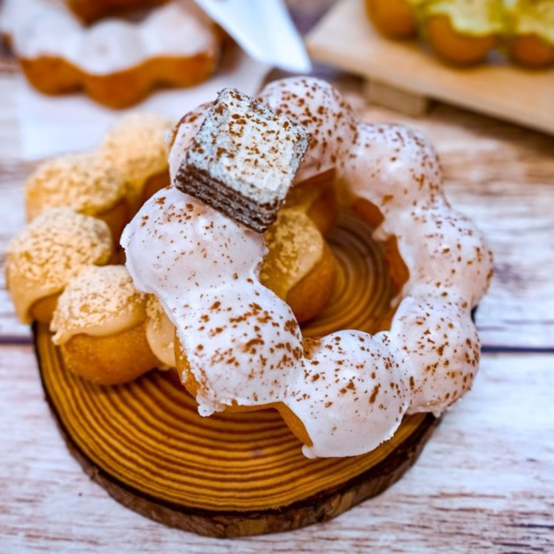 Tiramisu Mochi Donut