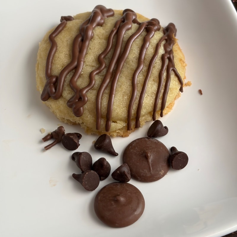 Soft and Chewy Drizzled Sugar Cookie