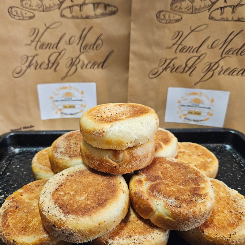 Sourdough English Muffins