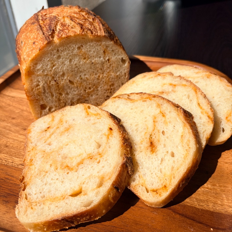 Green Onion Chili Oil Sourdough Loaf