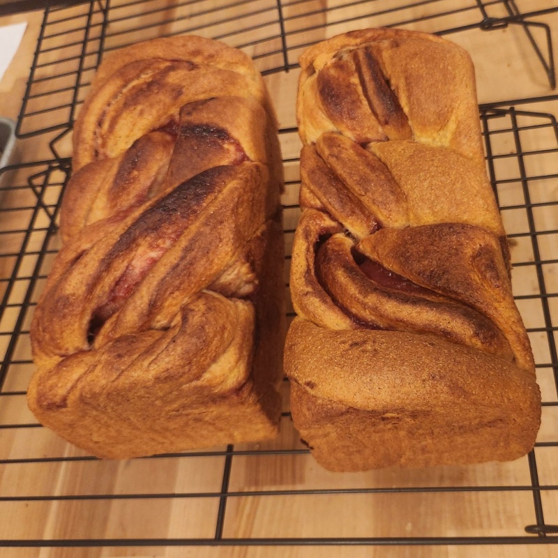 Fresh Milled Raspberry Swirl Bread