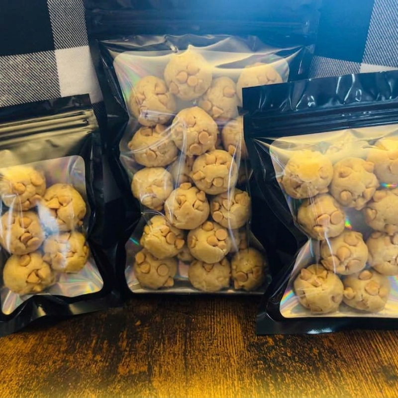 Photo of Sourdough Peanut Butter Chip Cookie Dough Balls