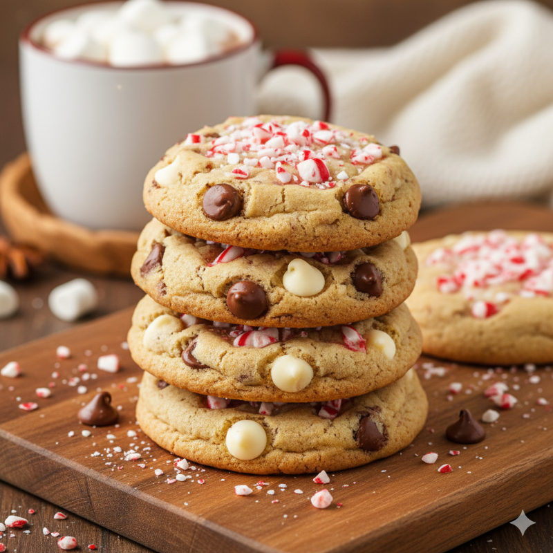 Photo of Peppermint Chocolate Chip Cookies