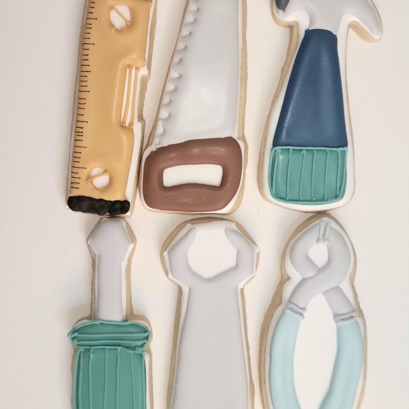 Father’s Day Tool Time Decorated Sugar Cookie Set