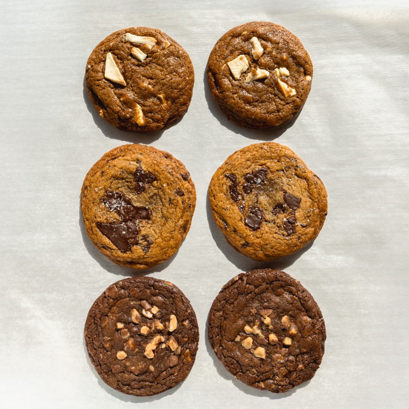 Photo of Build Your Own Cookie Box with chocolate chip, chocolate toffee and cappuccino chip cookies