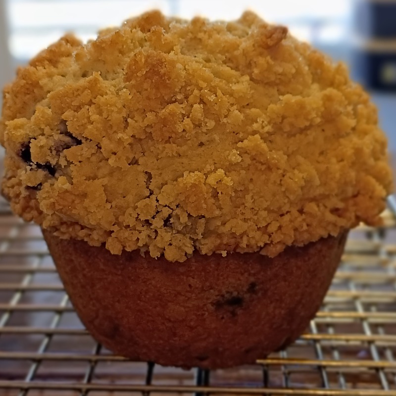Jumbo Blueberry Crumb Muffins