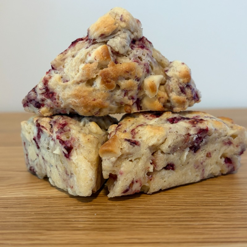 Photo of Raspberry White Chocolate Scones