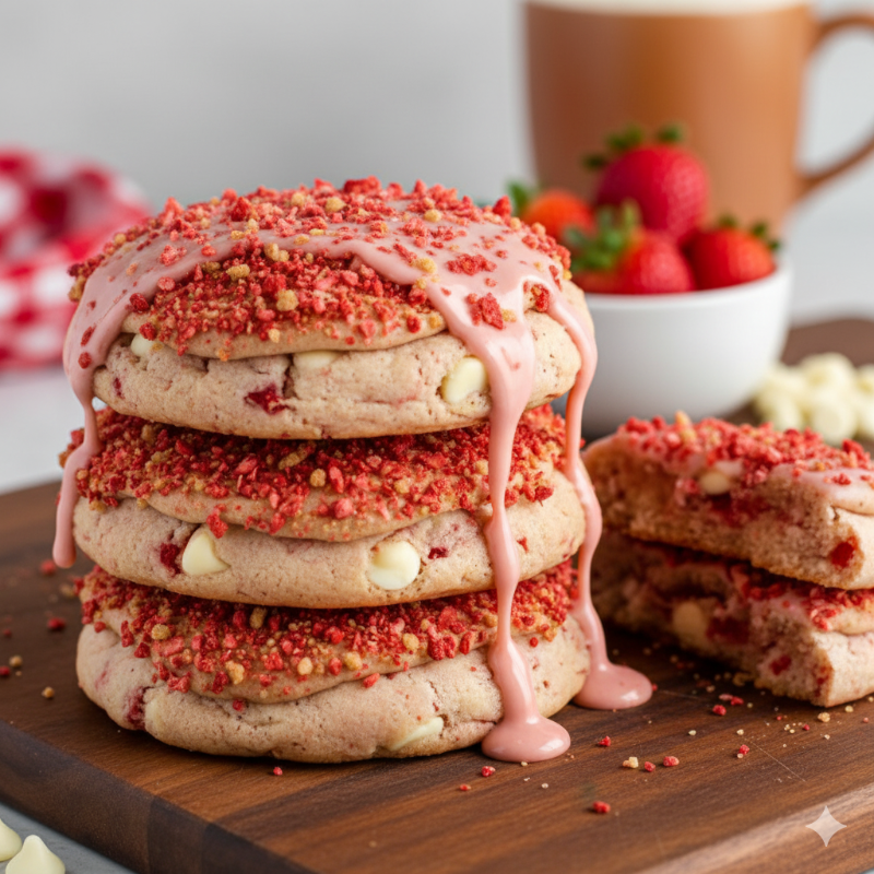 Photo of Strawberries & Cream Cookies
