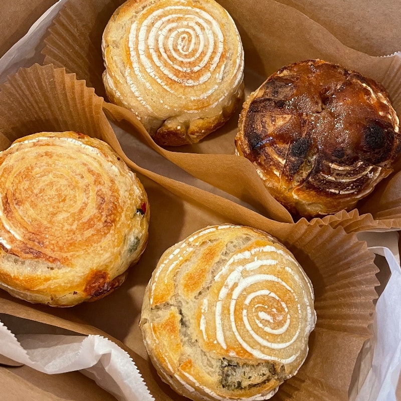 Photo of Flight of Mini Soughdough Loaves