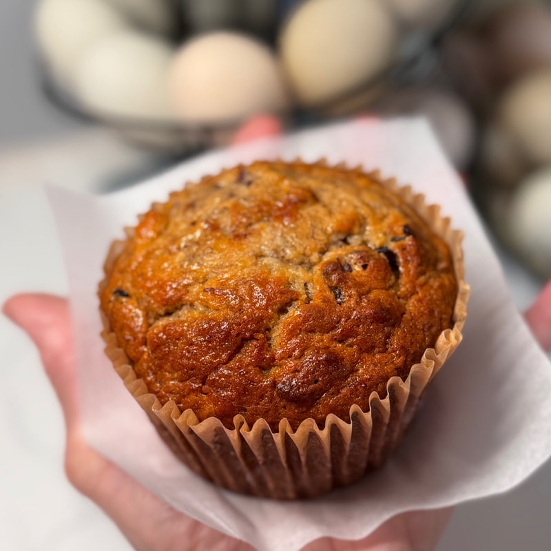 Jumbo Banana Walnut Muffins
